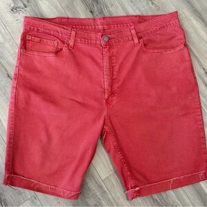 Levi’s Men's Red Casual Denim Shorts